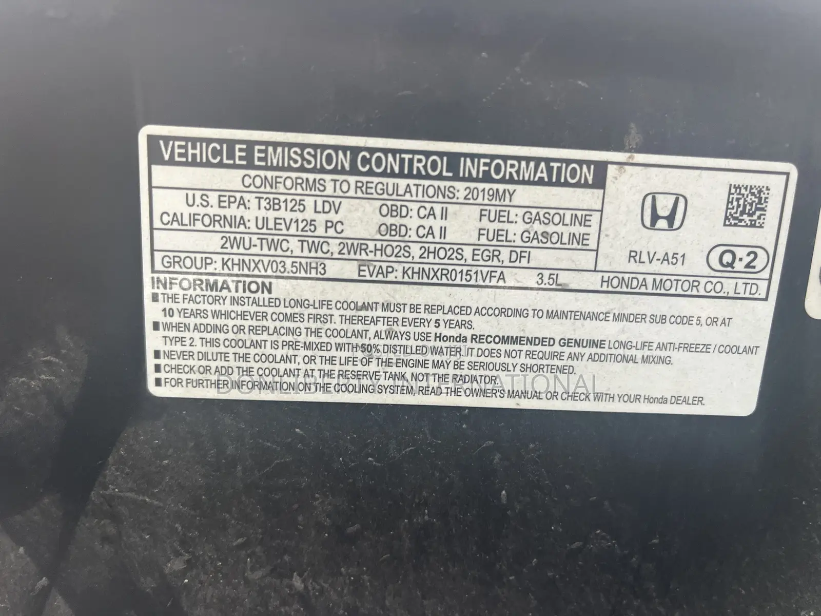 Honda Pilot Touring AWD 2019 Black