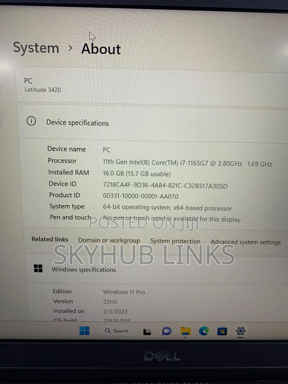Laptop Dell Latitude 3420 16GB Intel Core i7 SSD 256GB