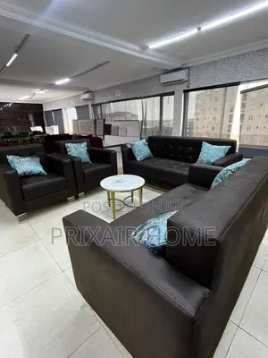 Luxury Dark Brown Sofa Set