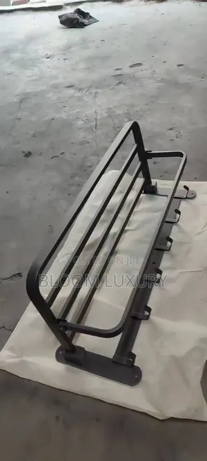 Matt Black Square Towel Rail