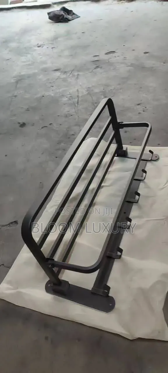 Matt Black Square Towel Rail