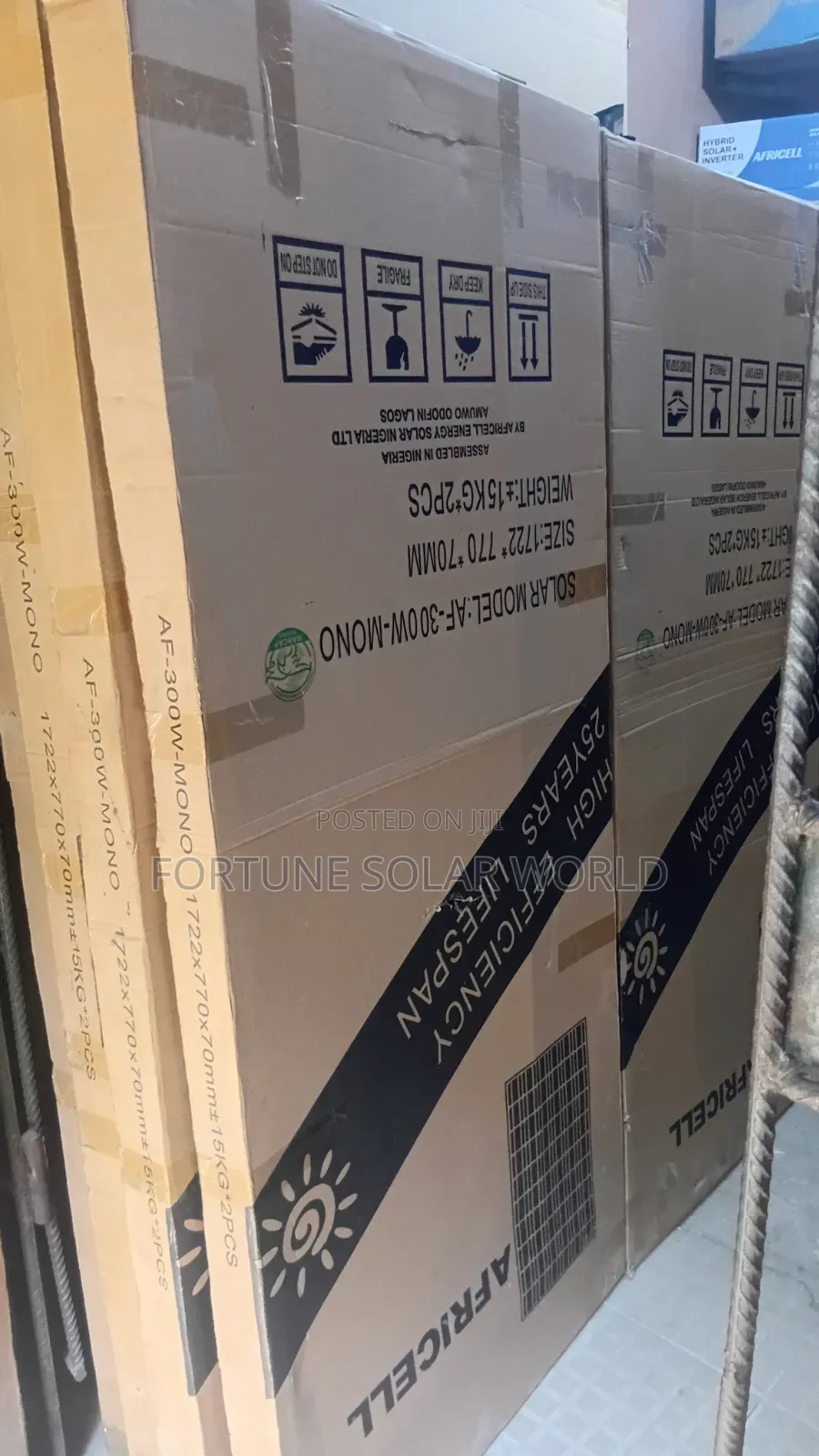 300watts Africell Solar Mono Panel