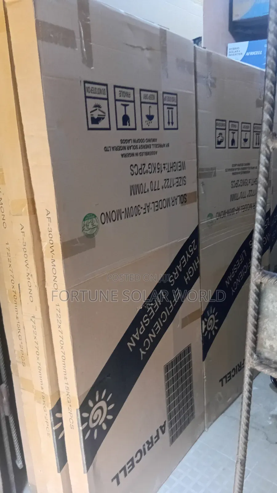 300watts Africell Solar Mono Panel