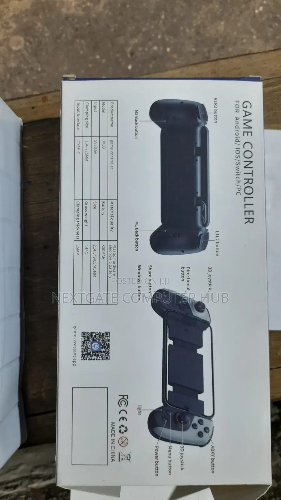 Game Controller for Android/Ios/Switch/PC