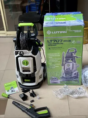 Lutian LT707 (2200B) 2200W High Pressure Washer Alongside Its Retail