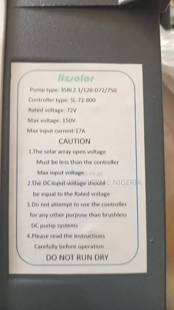 1hp Hz Solar Dc Pump