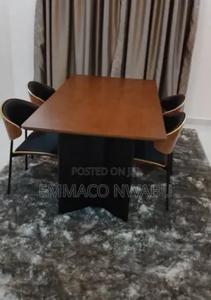 Modern Wooden Dining Table With Six Chairs