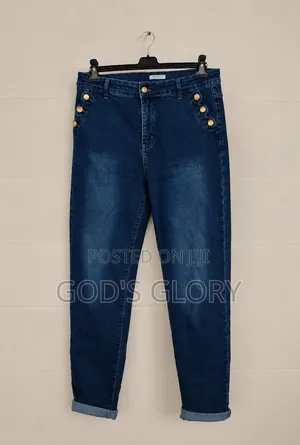 Quality Slim Fit Denim Jeans (Size 16 / 2XL) - Zip & Button