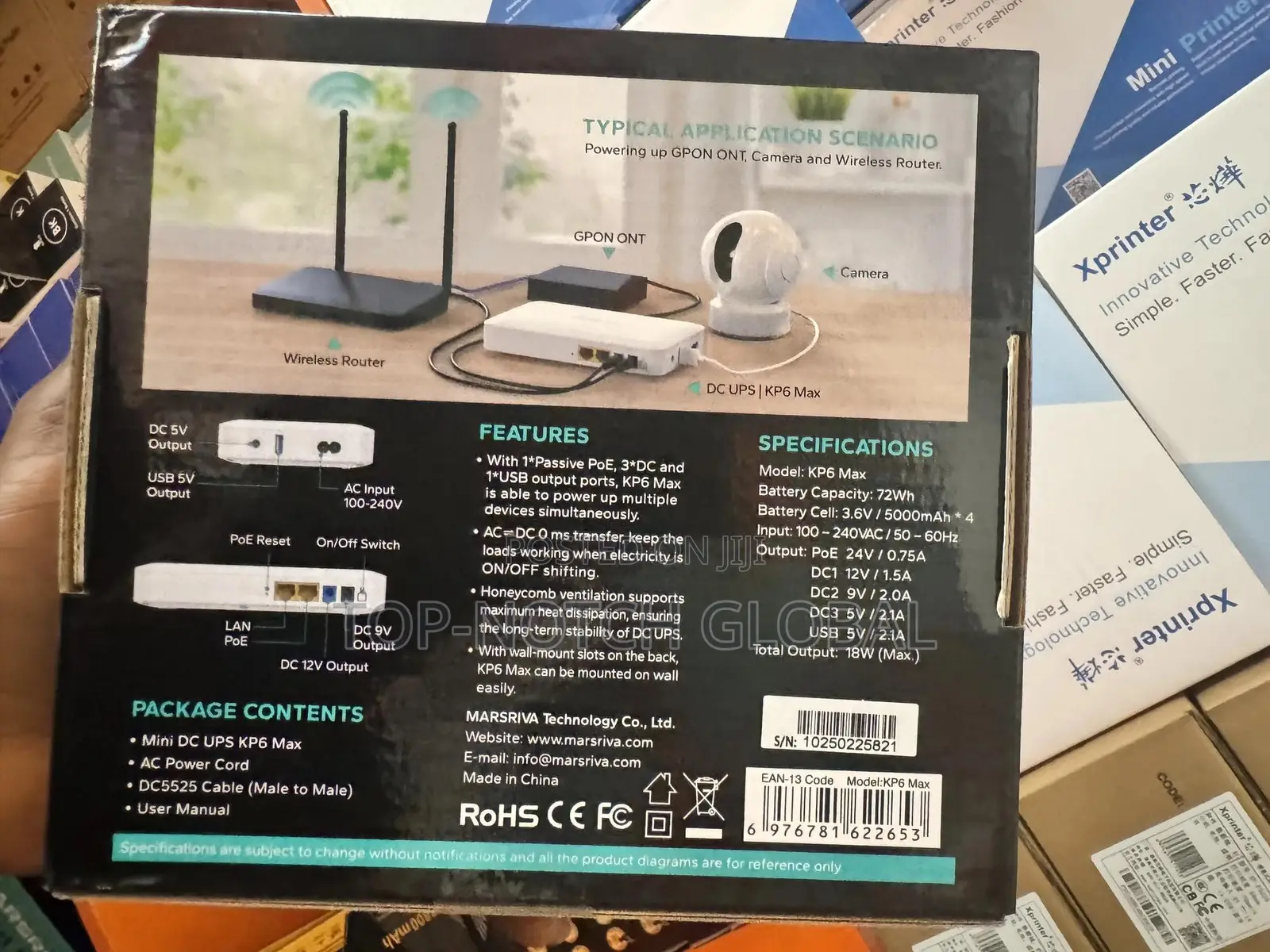 Smart Mini Dc Ups Kp6 Max