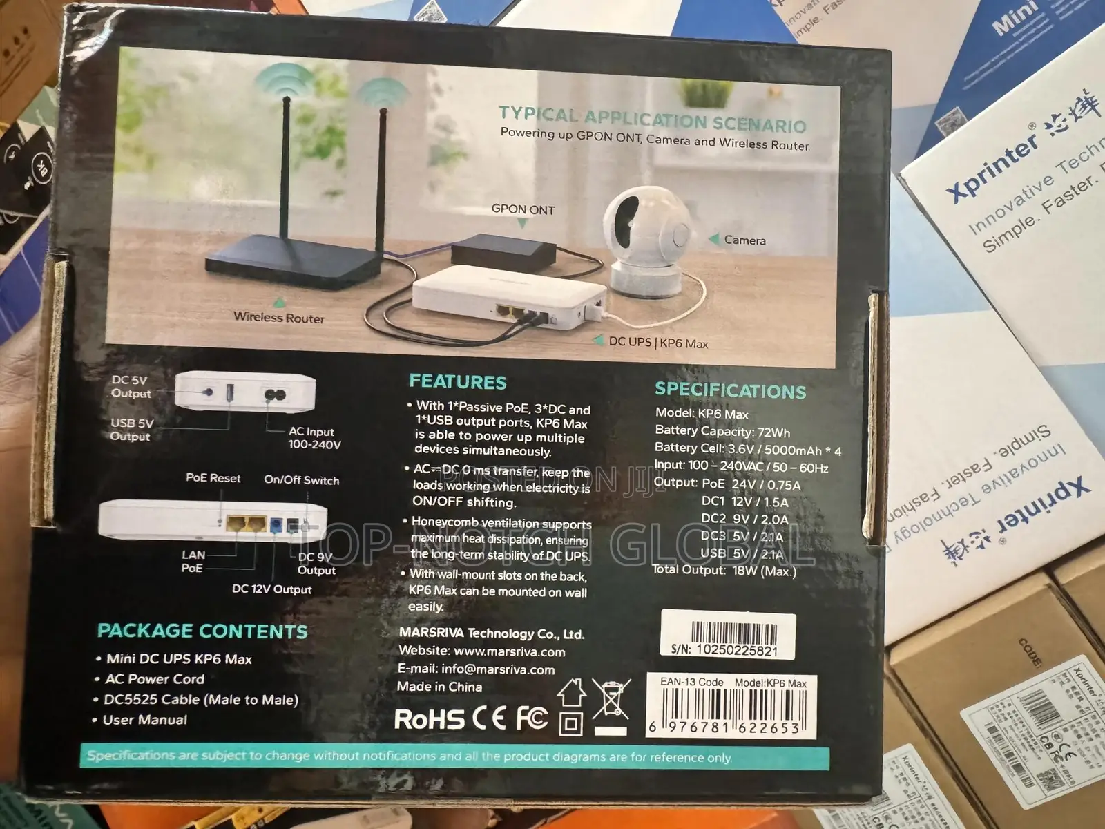 Smart Mini Dc Ups Kp6 Max