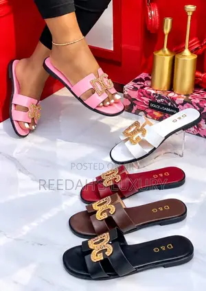 Ladies DG Crystal Slippers