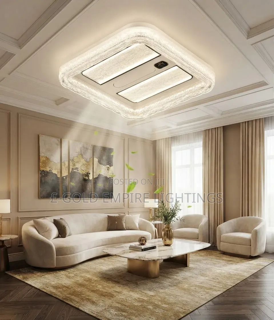 Modern Smart LED Ceiling Fan Light With Remote Control (2-in-1)