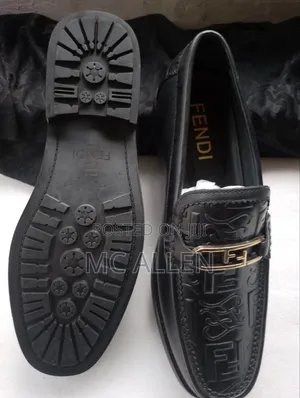 Iconic Black Fendi Loafers