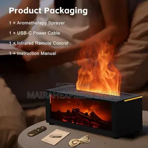Flame Fireplace Aroma Diffuser 2st7