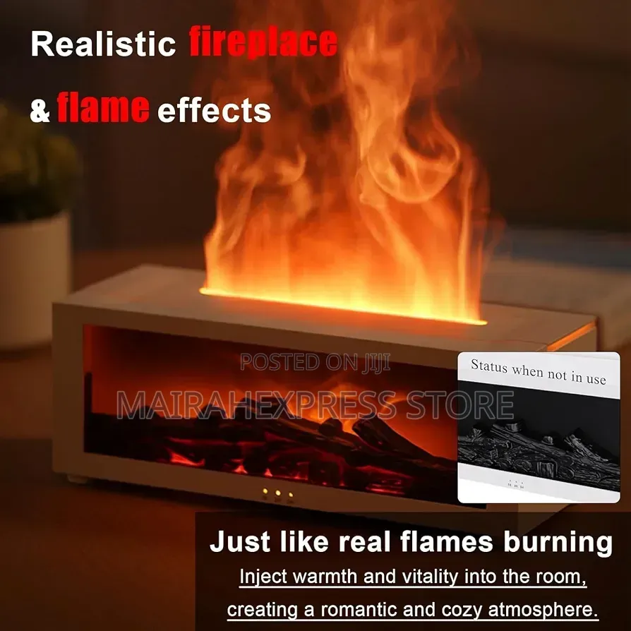 Flame Fireplace Aroma Diffuser 2st7