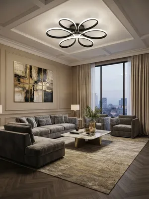 Brand New Modern Petal LED Ceiling Light Chandelier for Living Room