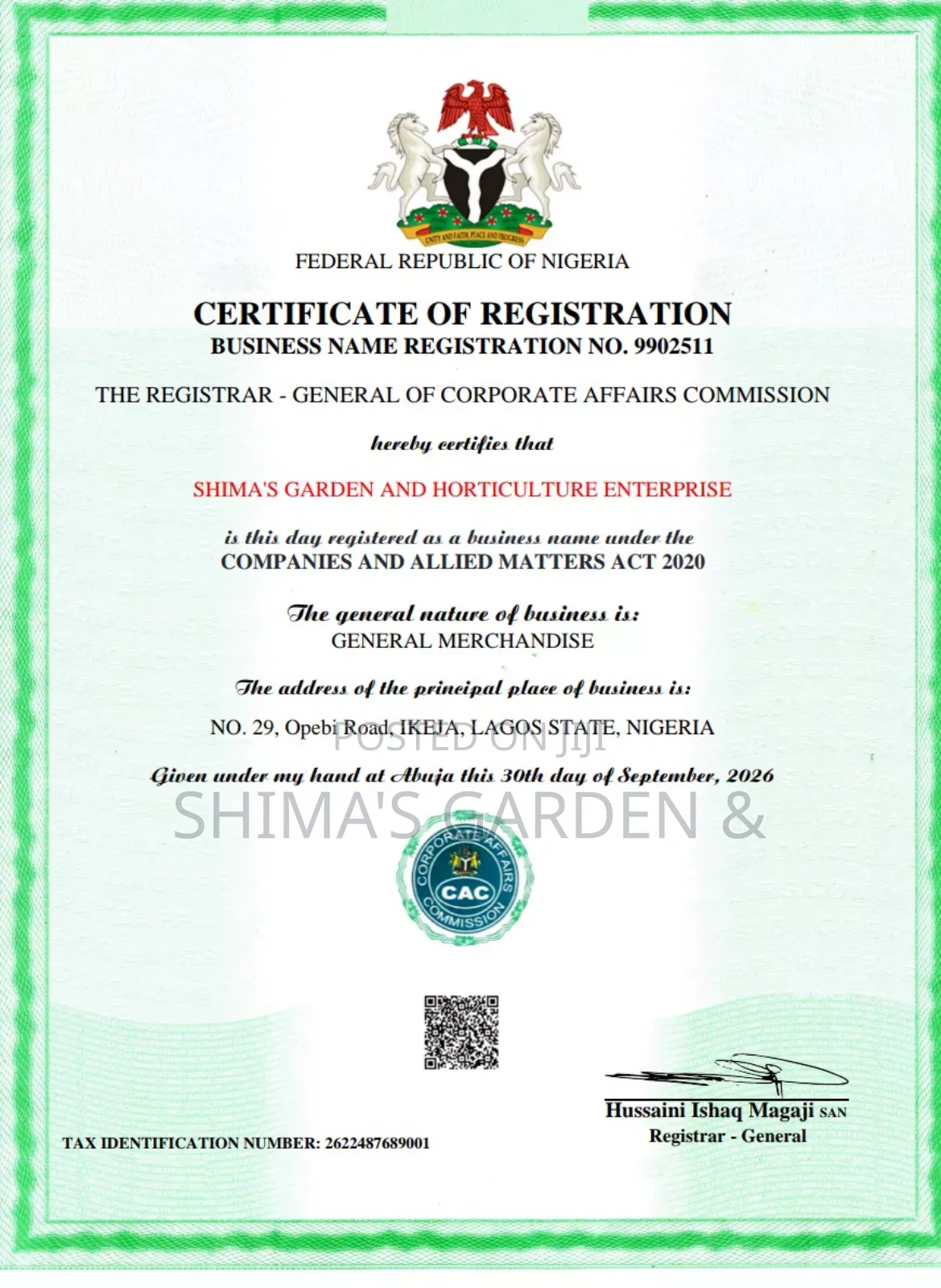 CAC Certificate