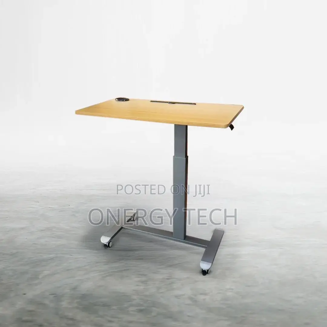 Brown Motorized Sit-Stand Desk
