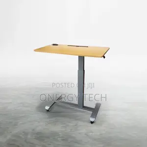 Brown Motorized Sit-Stand Desk