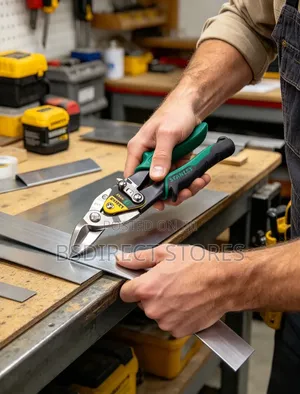 Stanley Green Offset Aviation Snip Right Cut 250mm (10in)