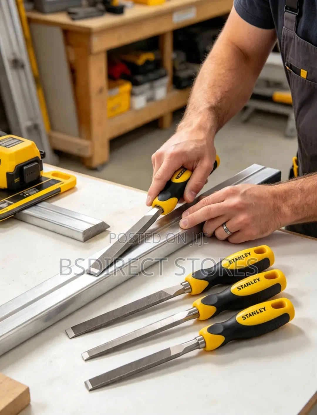 Stanley STA022464 Flat 1/2 Round & 3 Square File Set 3 Piece