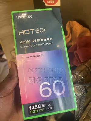 New Infinix Hot 60i 128 GB Silver