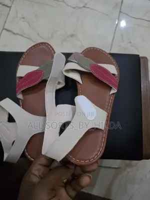 White Strap Sandals Size 5