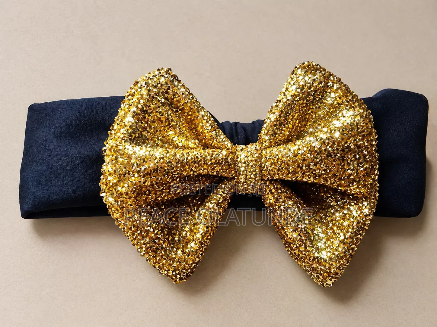 Beautiful Golden Bow Headbands