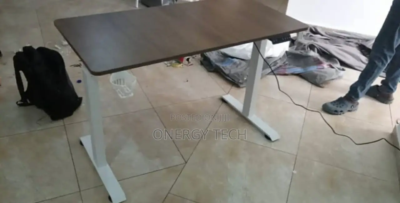 Black Electric Height-Adjustable Desk