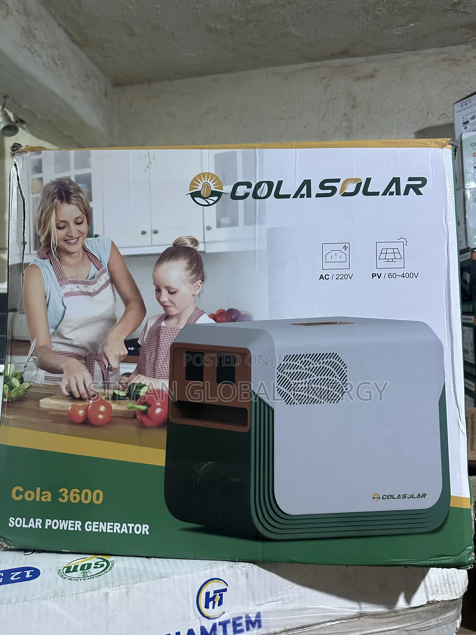 Cola 3.6kwh With 1200w Output Colasolar Generator