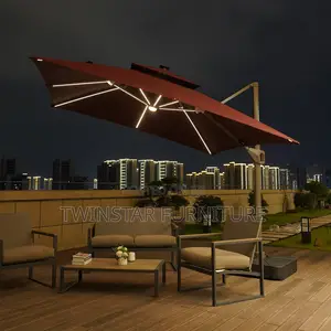 New Modern Canopy Umbrellas With Solar Led Lights