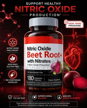 Nitric Oxide Beet Root+ With Nitrates – 180 Vegetarian Capsules