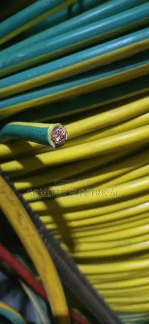95mmx1core Green and Yellow Earth Cable