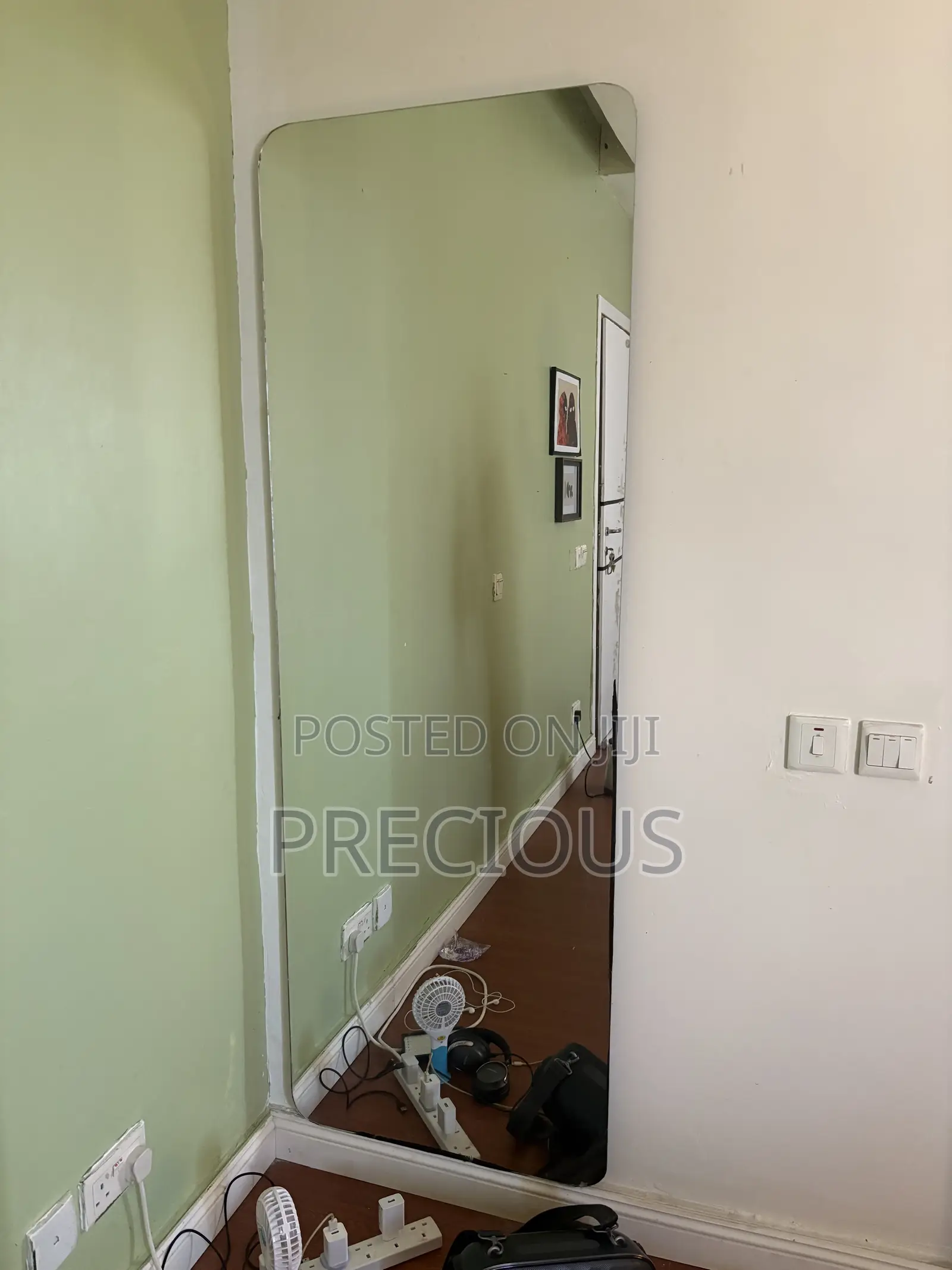 A Room and Bathroom Mirror