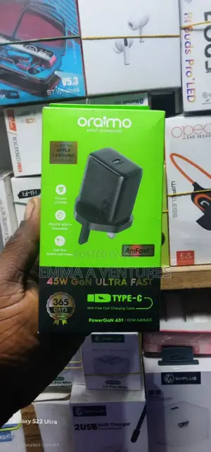 Oraimo 45w Gan Ultra Fast Charger