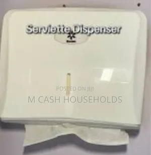 Wall - Mounted White Plastic Hand Towel/ Paper Towel Dispenser