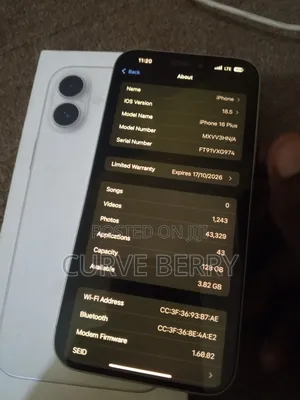 Apple iPhone 16 Plus 128 GB White