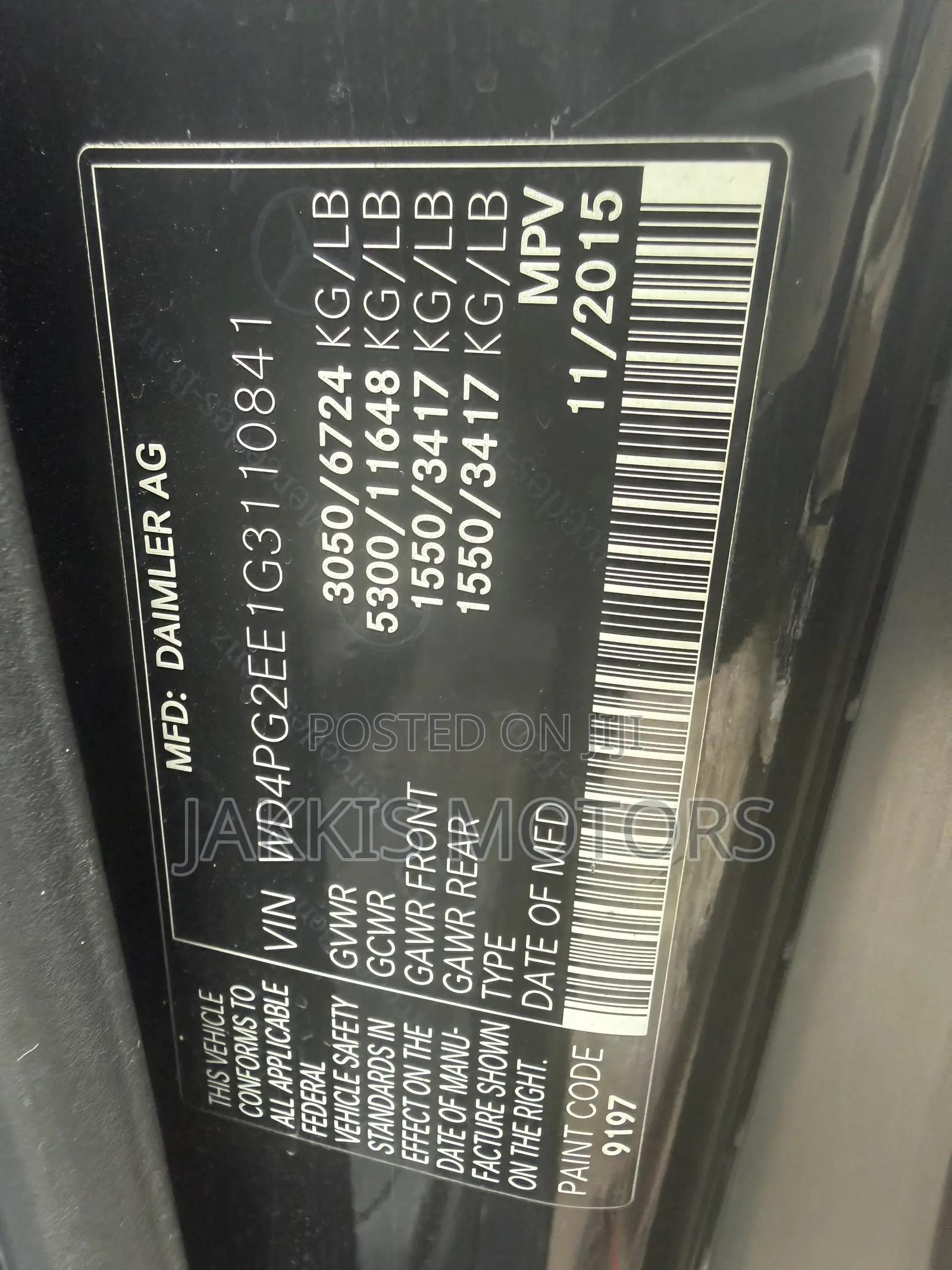Mercedes-Benz Viano 2015 Black