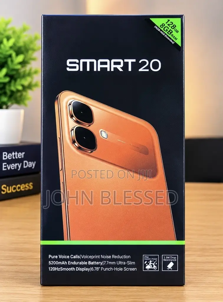 New Infinix Smart 20 128 GB Black
