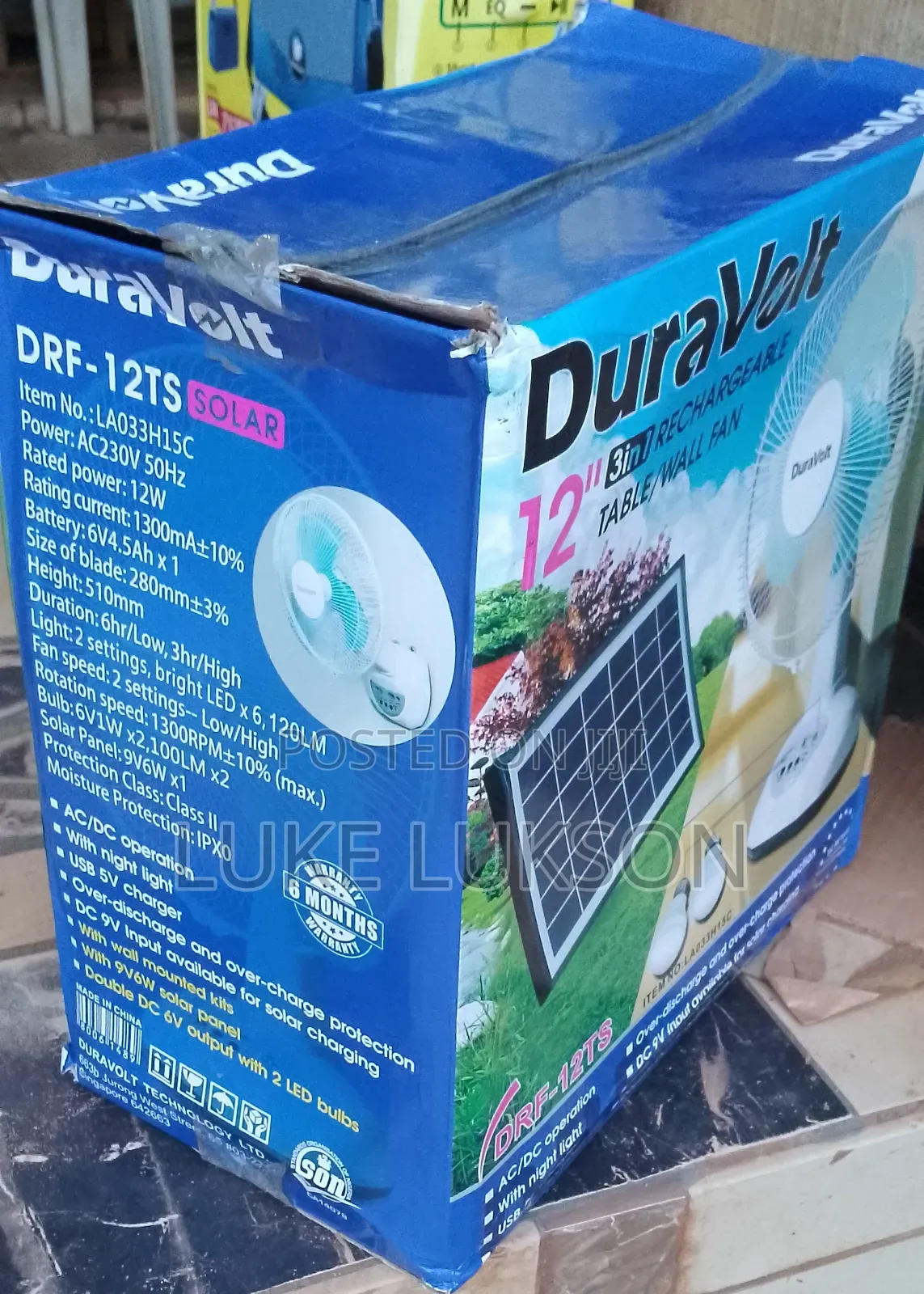 Duravolt Table Fan