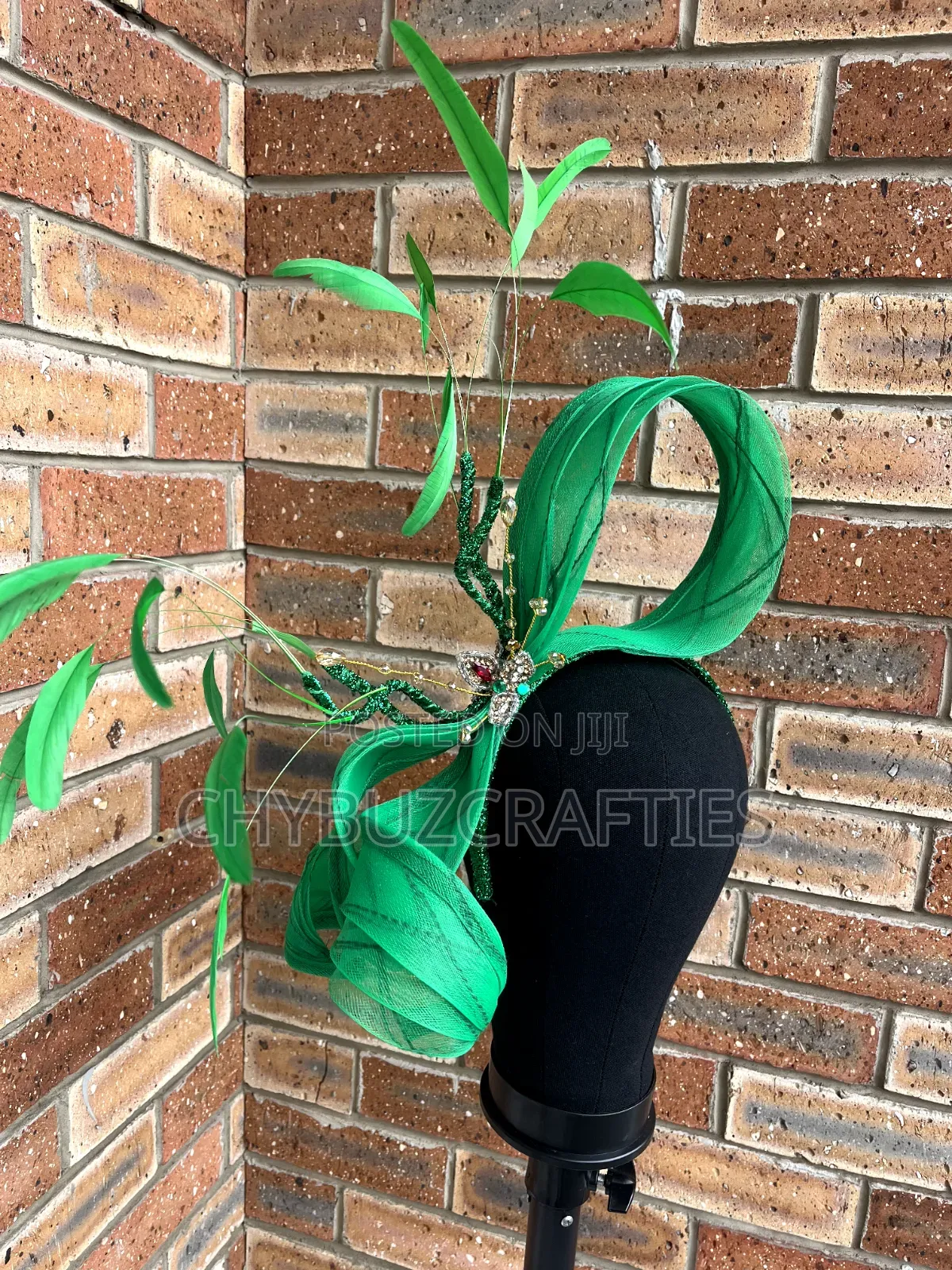 Green Free Form Facinator
