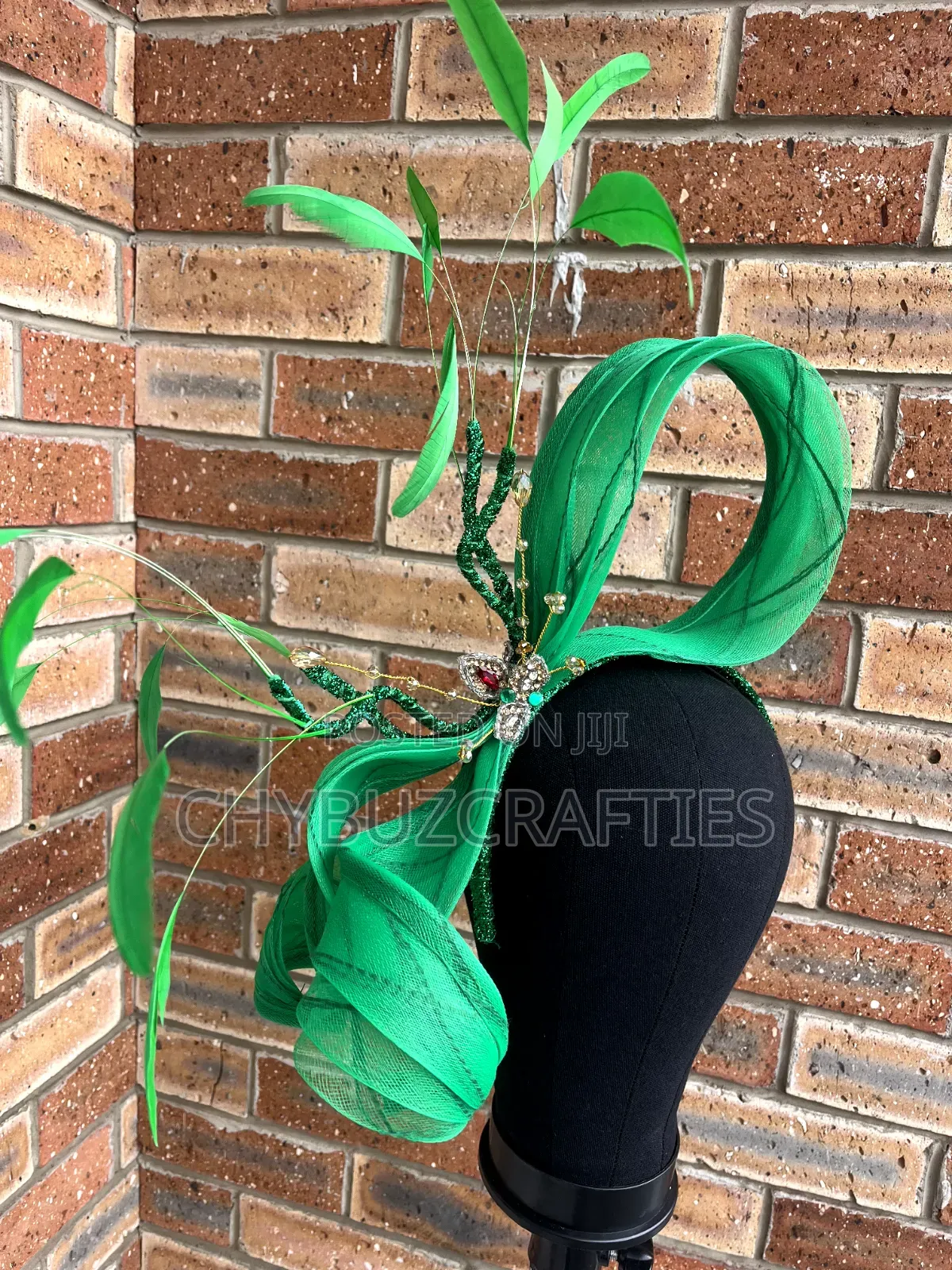 Green Free Form Facinator