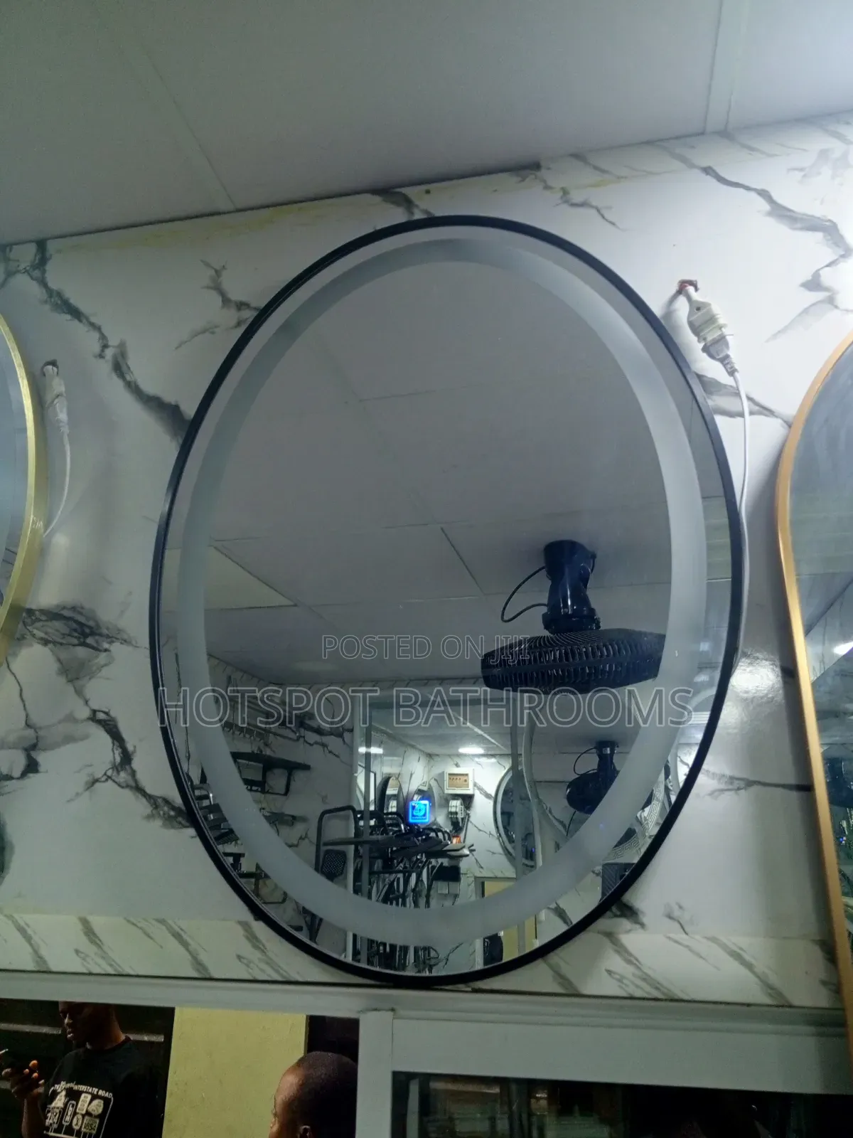 Oval Frame Led Mirror
