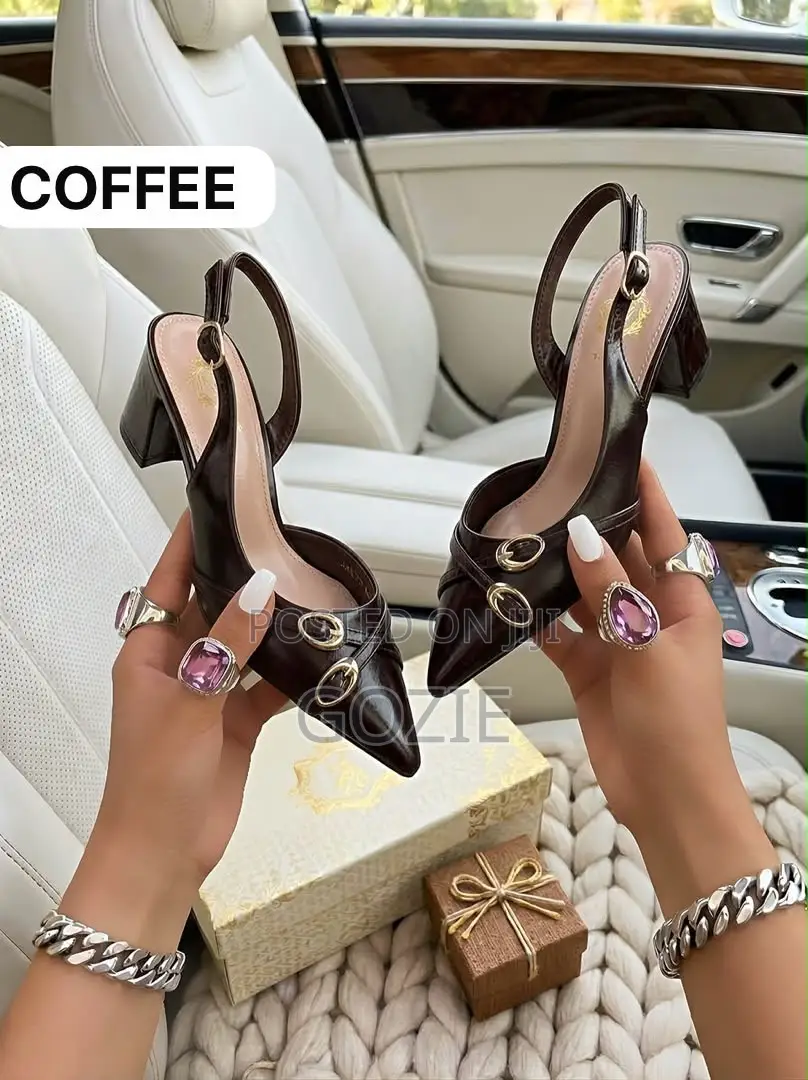 Leather Blockheel Sandals