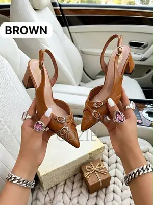 Leather Blockheel Sandals