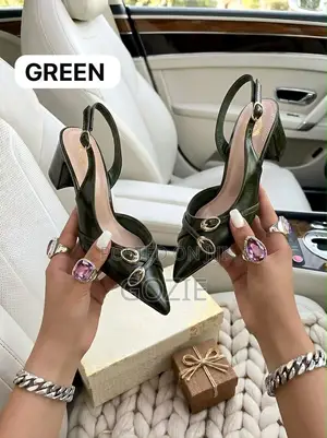 Leather Blockheel Sandals