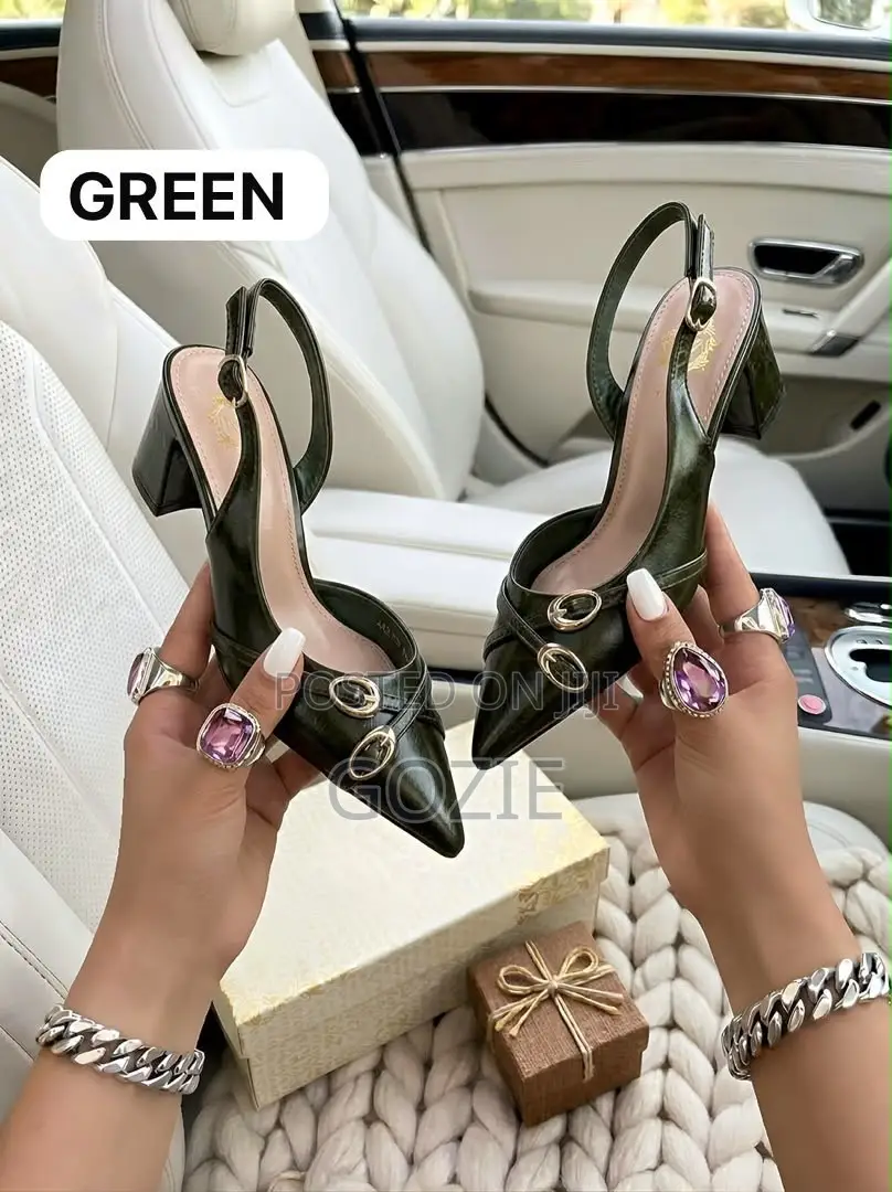Leather Blockheel Sandals