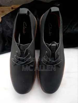 Black Clark's Dress Hybrid Brogues