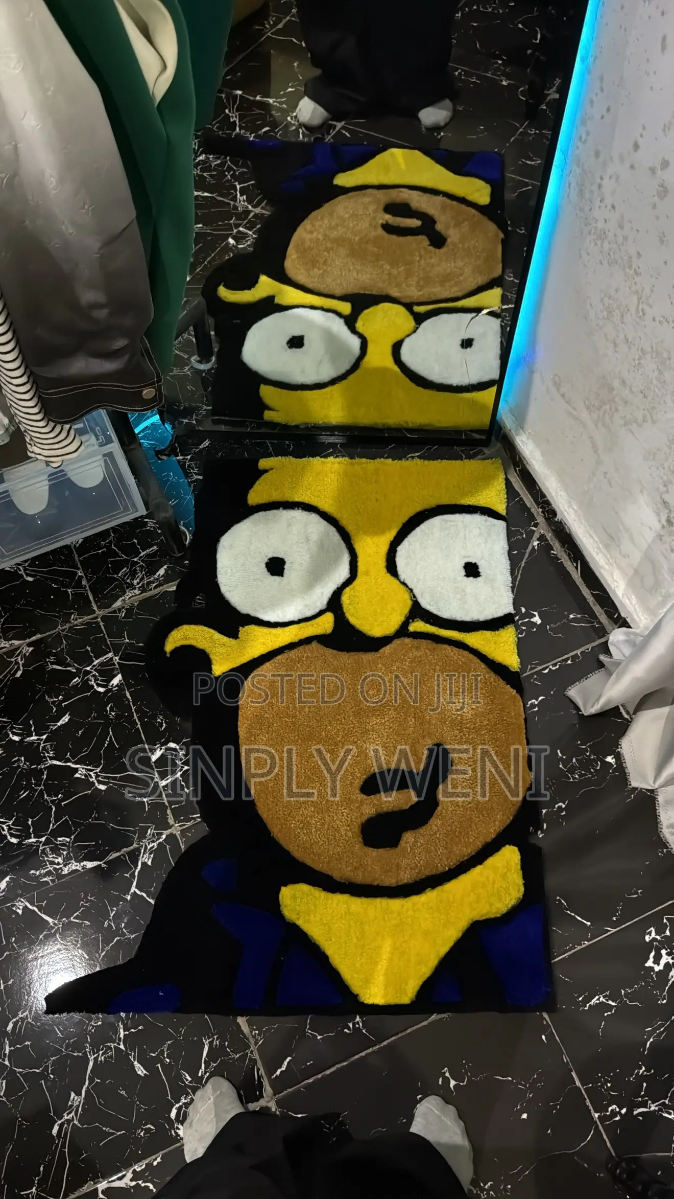 Homer From Simpsons Customized Rug