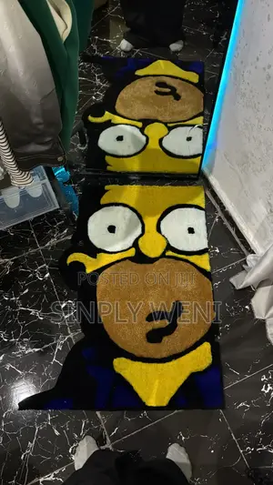 Homer From Simpsons Customized Rug